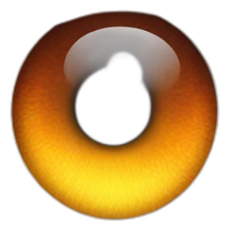 Eye with flame in the iris sticker