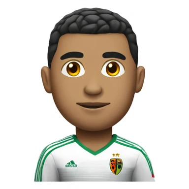 ronaldo wearing the ghana football jersey sticker