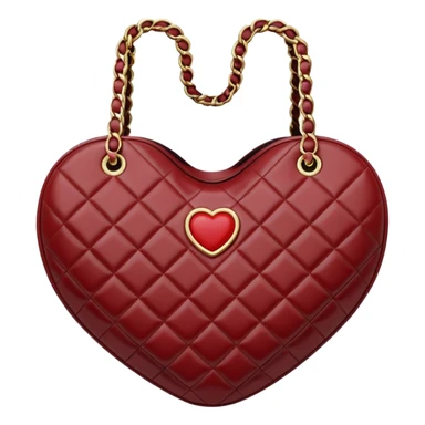chanel heart shape bag black color bag sticker