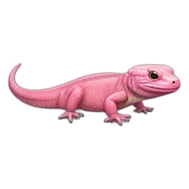 fat pink tegu lizard sticker