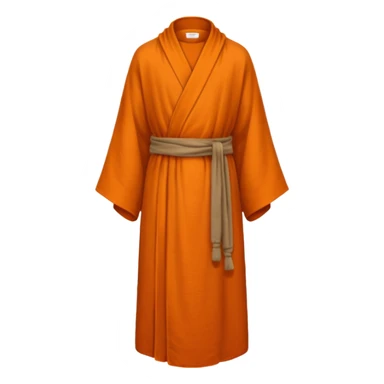 Monk Robe – Simple orange-brown robe draped loosely. sticker