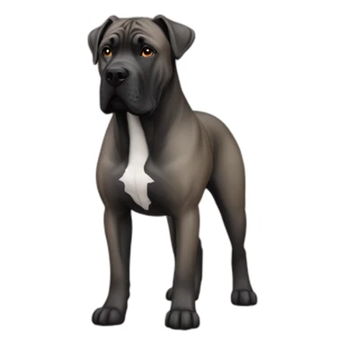 dog Cane Corso color fawn full body sticker