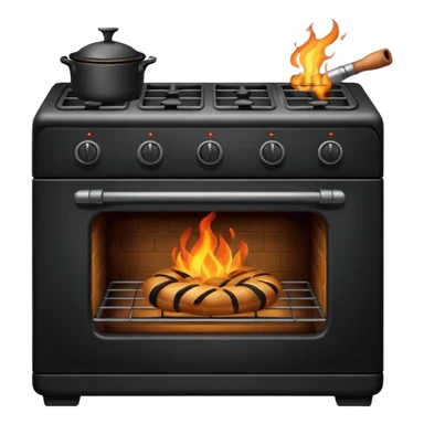 burnt oven sticker