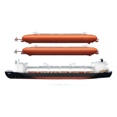 lng tanker at sea sticker