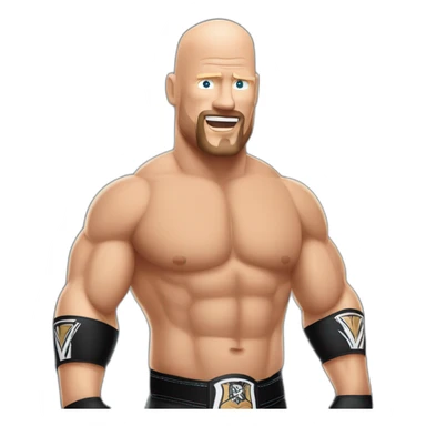 Wwe Steve Austin with steel beer sticker