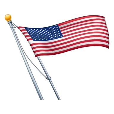 Upside down us flag without flag pole sticker