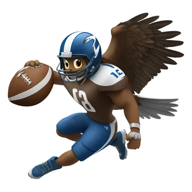Eagle football sticker