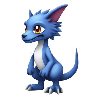 Cute Chibi Lombax-Sergal-Vernid-Fakemon full body sticker