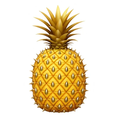 An upside down pineapple sticker