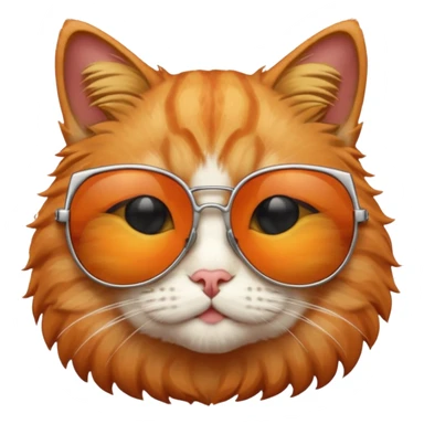Cat with sunglasses sticker