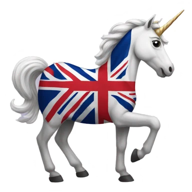 british flag unicorn sticker