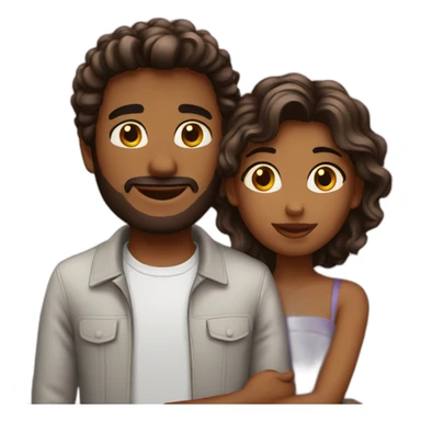 Couple romantique sticker