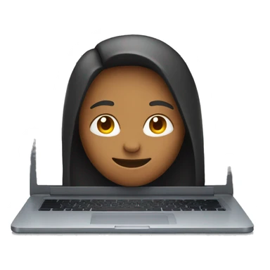 person behind laptop sticker