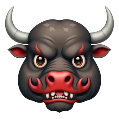 ''tattooed''-scary-looking-bulls with-heavy-face-tattoes sticker