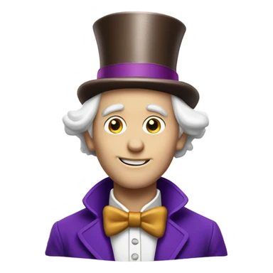 Willy wonka white skin  sticker