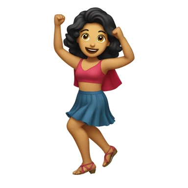 mujer latina bailando sticker