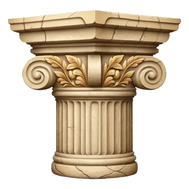 Stone column capital sticker