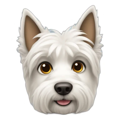 white western terrier sticker