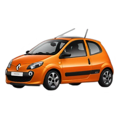 Renault twingo orange side sticker