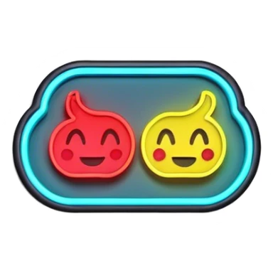 neon signboard  sticker