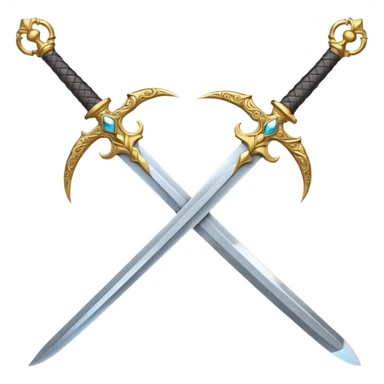 A sword with a high arc  sticker
