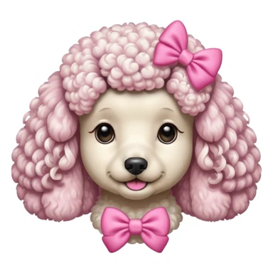 Perro poddle sticker