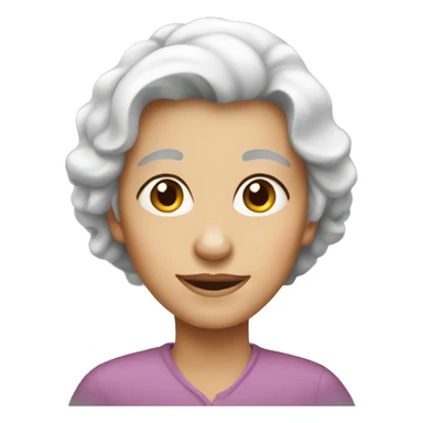 young old lady sticker