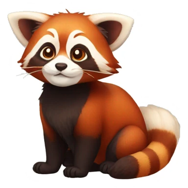 Red Panda Cat hybrid full body sticker