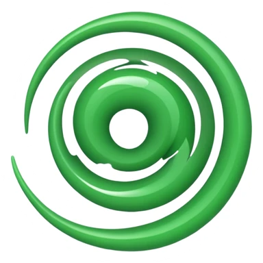green spiral emoji sticker