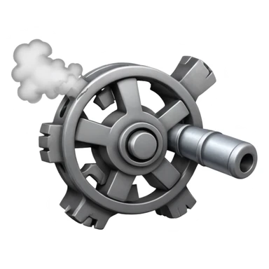 broken gear that smokes sticker