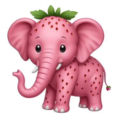 Strawberry éléphant Roblox sticker