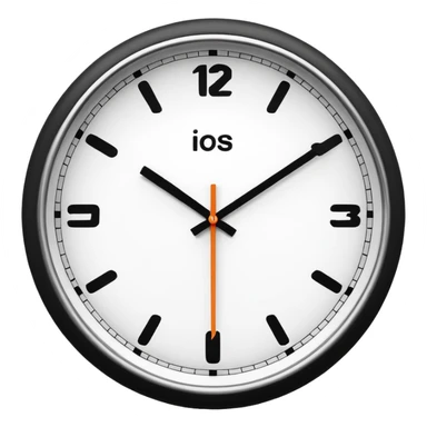 make Clock without numbers  sticker