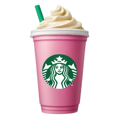 Pink Starbucks drink sticker