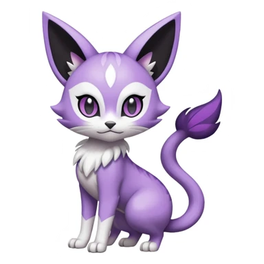 Meloetta-Purrloin-Gatomon-Trico-Pokémon-Fakémon-fusion-hybrid-creature sticker