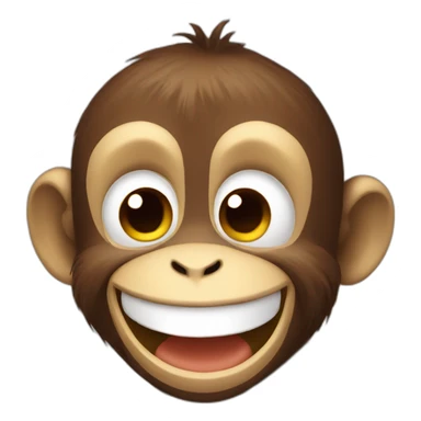 Cute Monkey smiling sticker