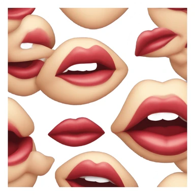 Big kissy lips sticker