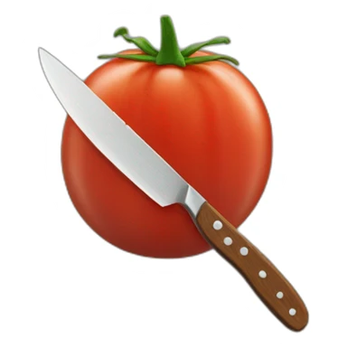 tomato with knife sticker