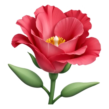 Beautiful light red flower Eustoma sticker