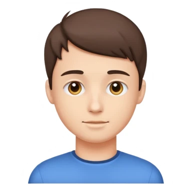 선생님 챗봇에 쓸 프로필 이모지 작게,젊은 남자로 sticker