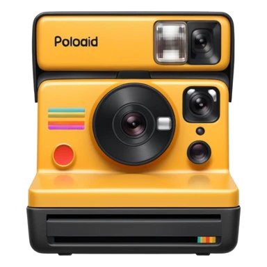 polaroid camera printing a photo sticker