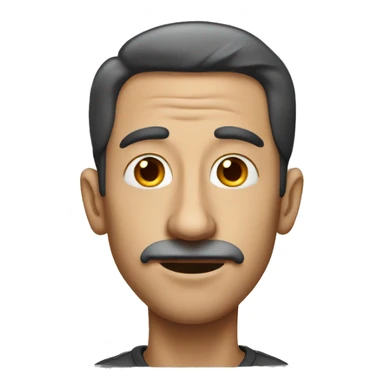 Man with big nose sticker