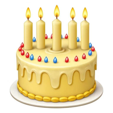 banana birthday cake sticker