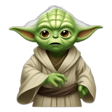 shocked yoda sticker