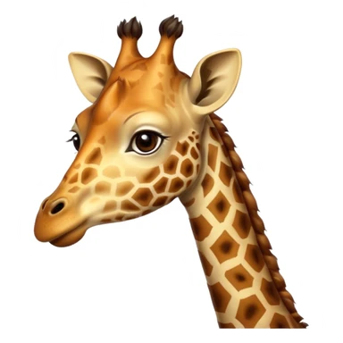 Girafe qui mange sticker