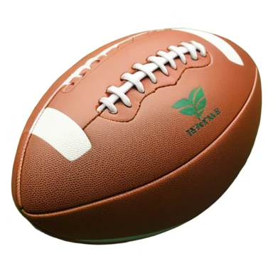 Cinematic Realistic image of a rugby ball resting on verdant turf, rendered with intricate stitching details and subtle weathering, bathed in warm, natural lighting that emphasizes its enduring character sticker