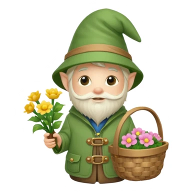 Spring gnome sticker