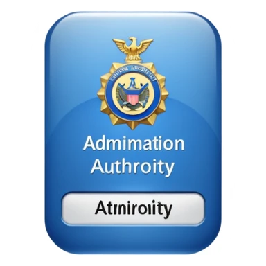 staff badge for administration authority sticker