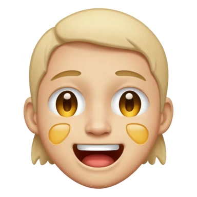 Half laugh half cry face sticker