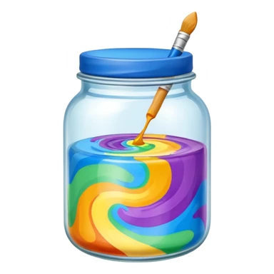 Paint Color Jar sticker