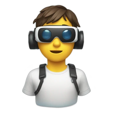 boy vr headset sticker